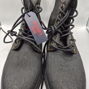 Levi's Men's Black Canvas Lace-Up Boots